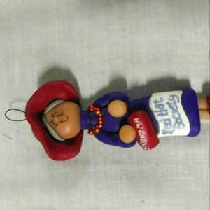 Red hat society ornament